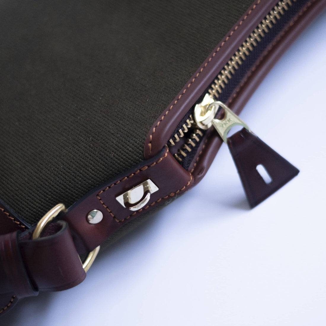 Funda de rifle piel y lona