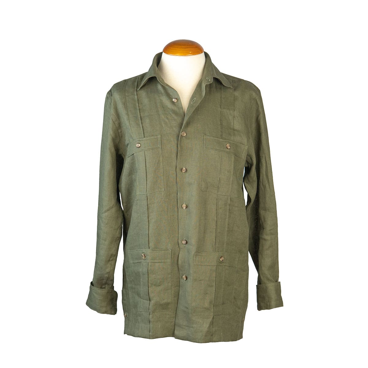 CAMISA GUAYABERA UNISEX CREMA