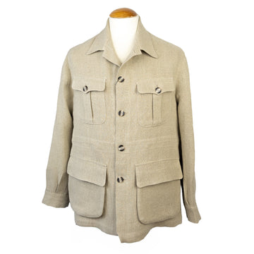 SAHARIANA SAFARI DE LINO BEIGE