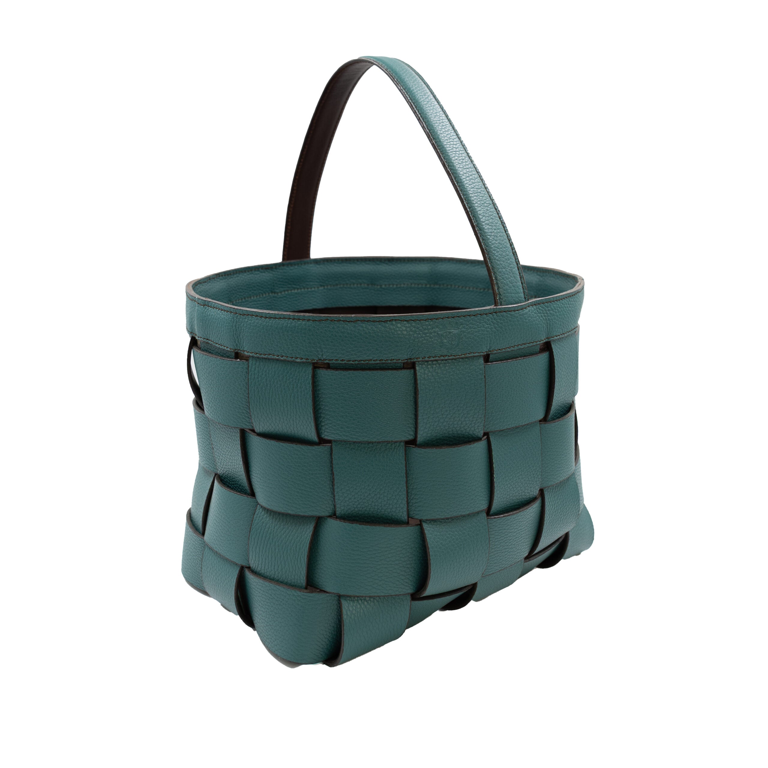 CESTA TRENZADA CELESTE