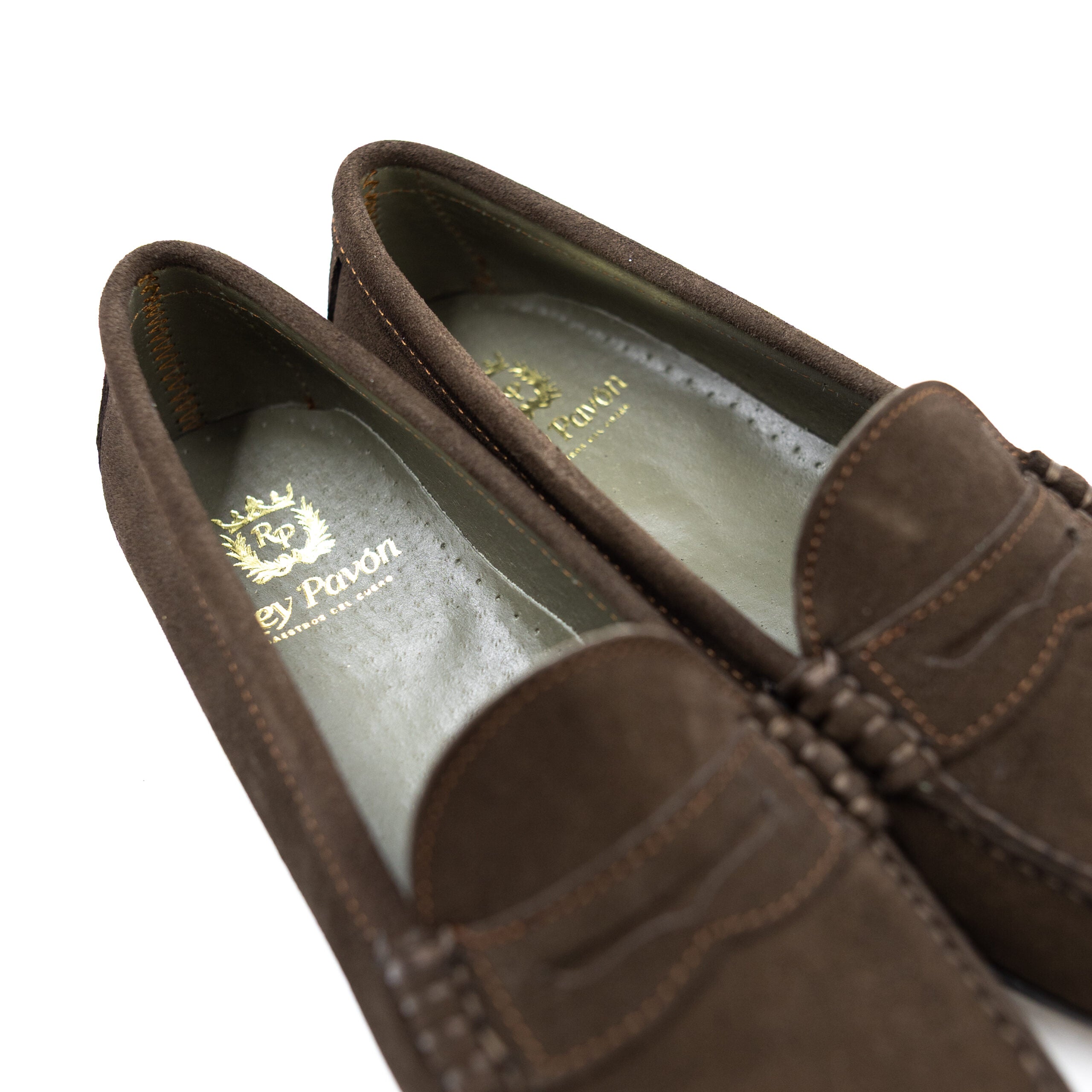 ZAPATO MOCASIN ANTE CHOCOLATE