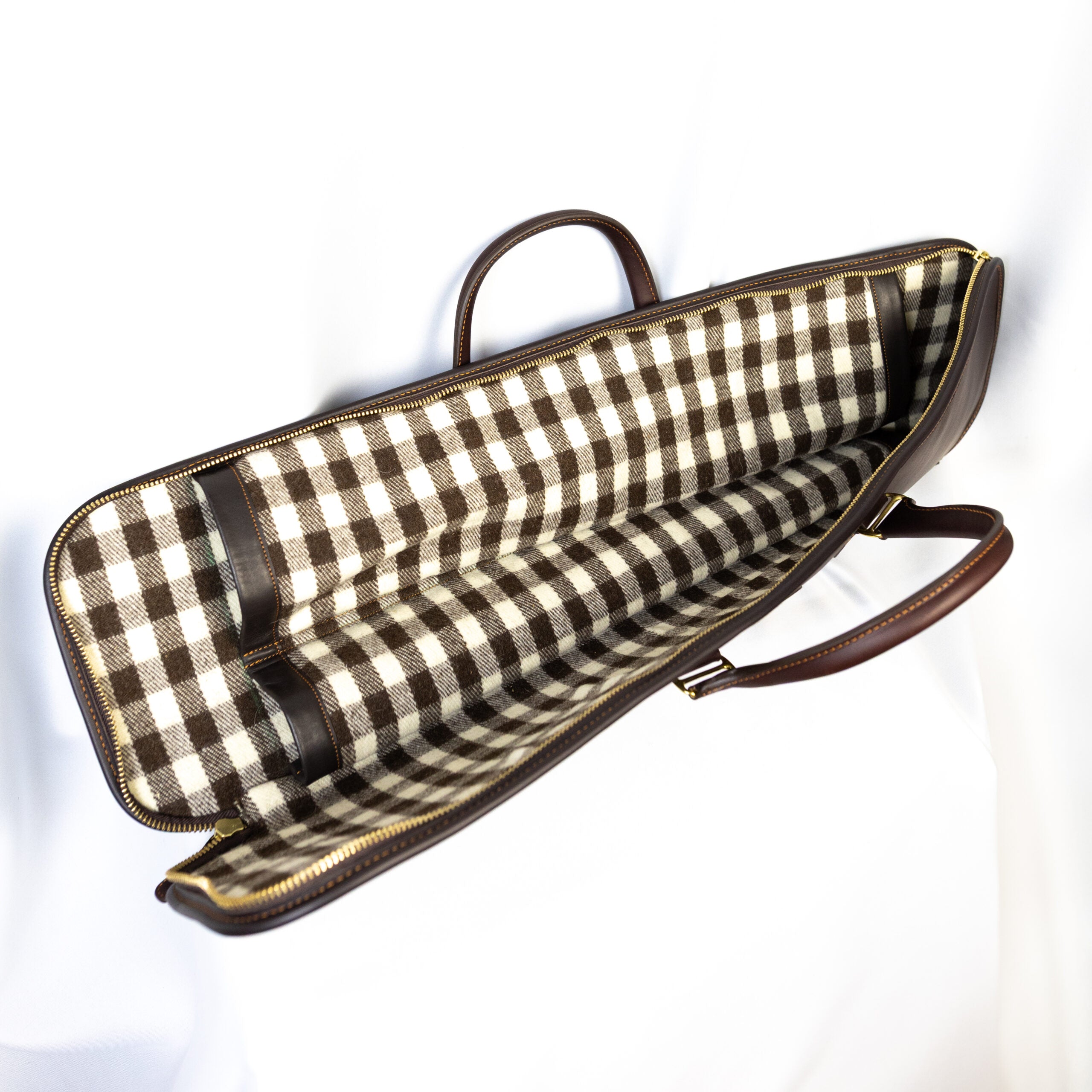 FUNDA 1 ARMA CUADRO CHOCOLATE