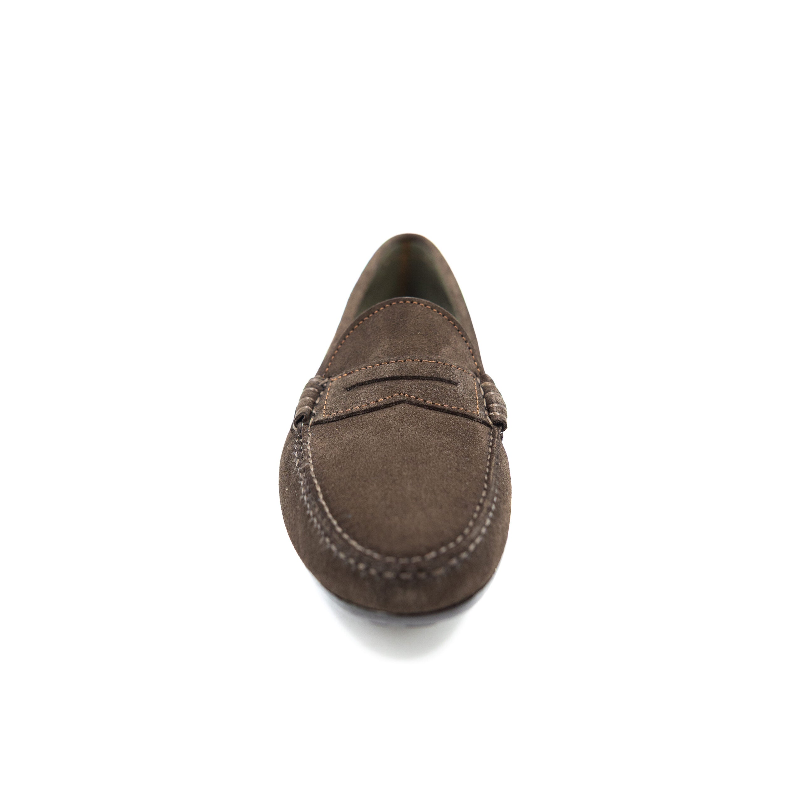 ZAPATO MOCASIN ANTE CHOCOLATE