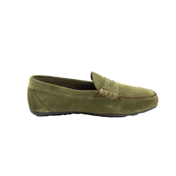 ZAPATO MOCASIN ANTE VERDE