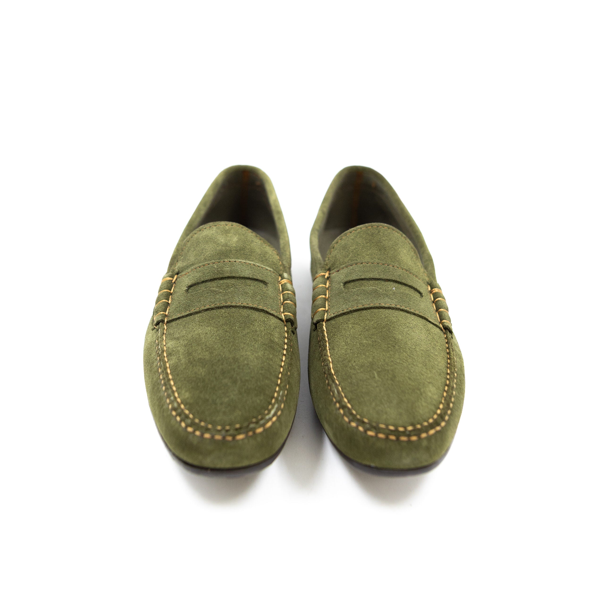 GREEN SUEDE LOAFER