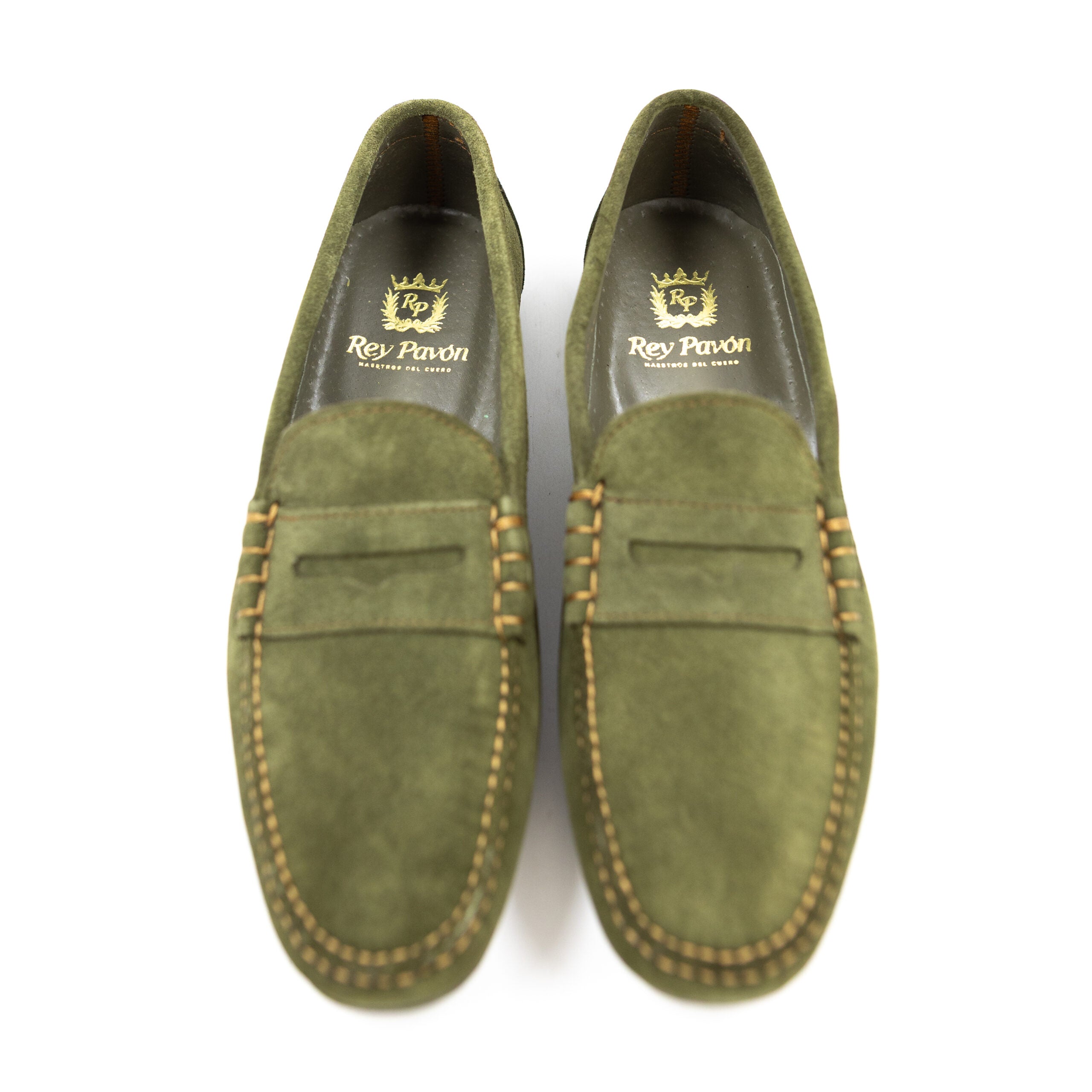 GREEN SUEDE LOAFER