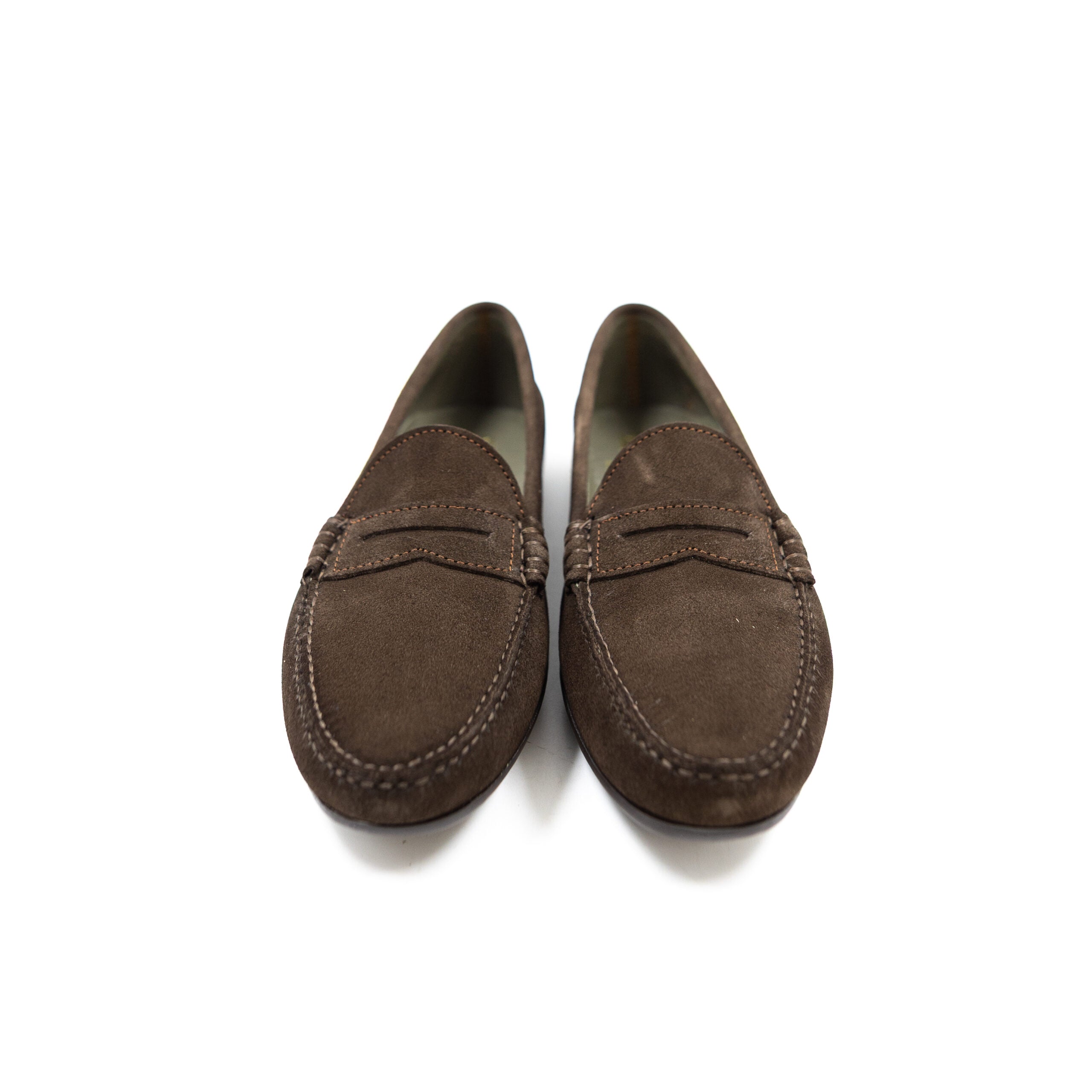 ZAPATO MOCASIN ANTE CHOCOLATE