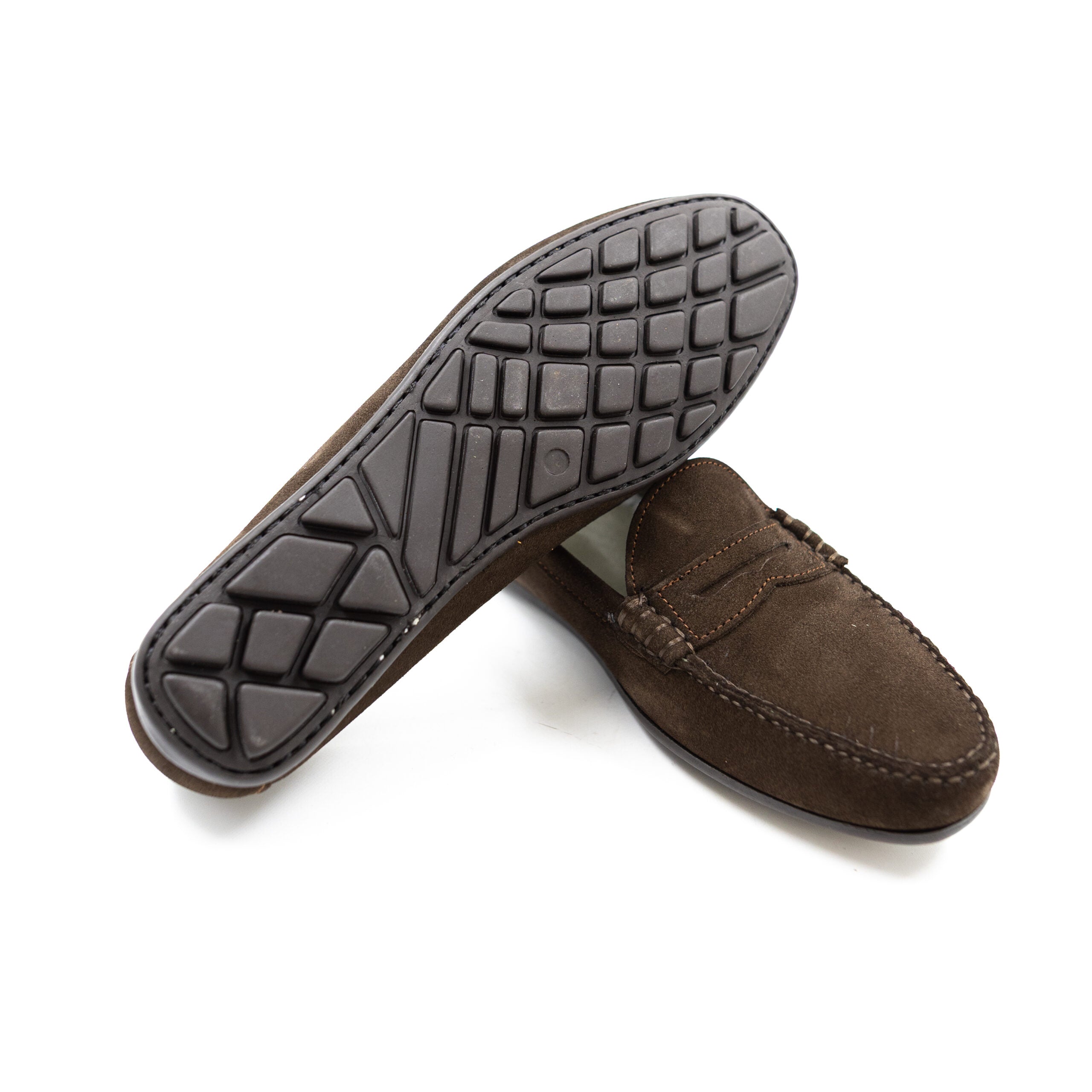 ZAPATO MOCASIN ANTE CHOCOLATE