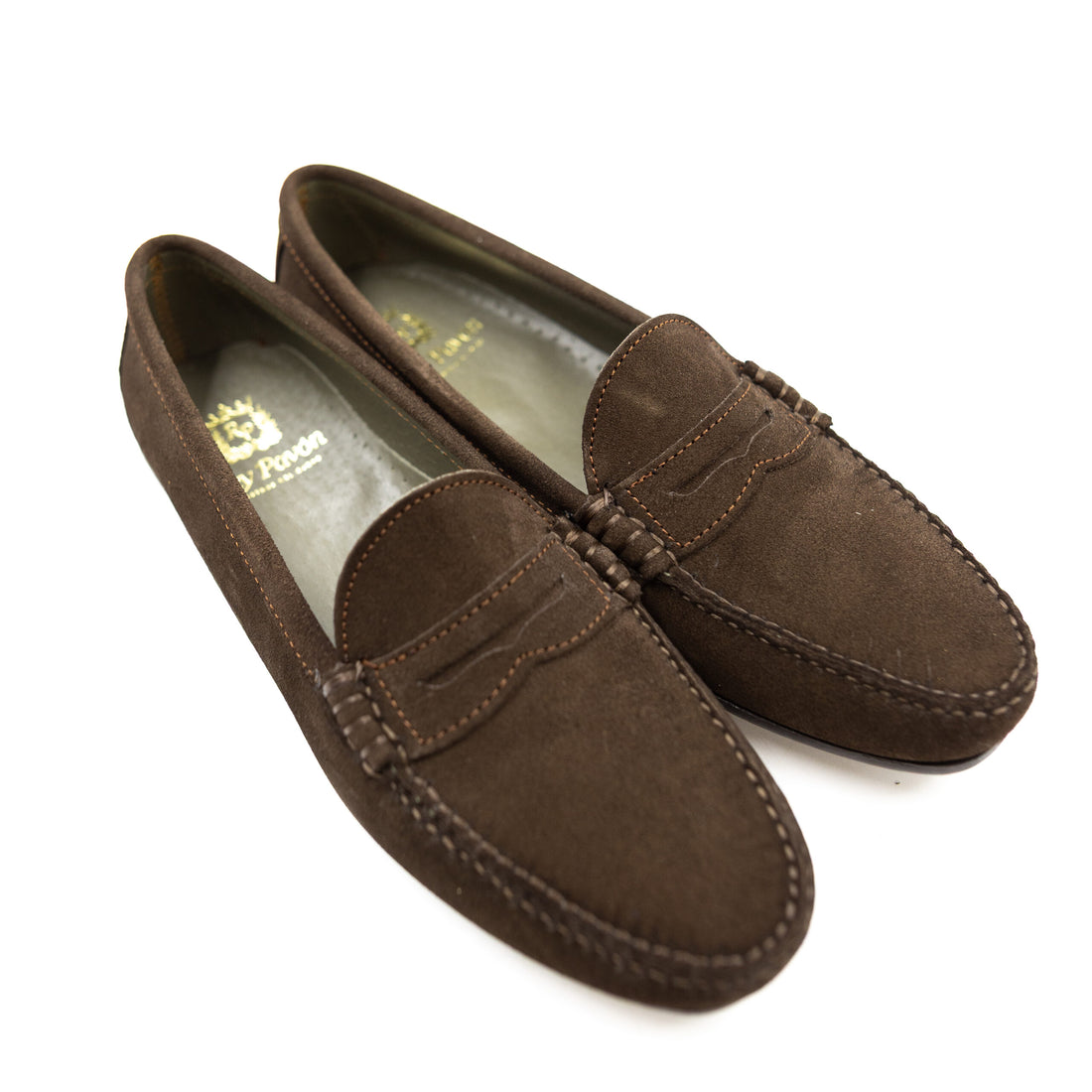 ZAPATO MOCASIN ANTE CHOCOLATE