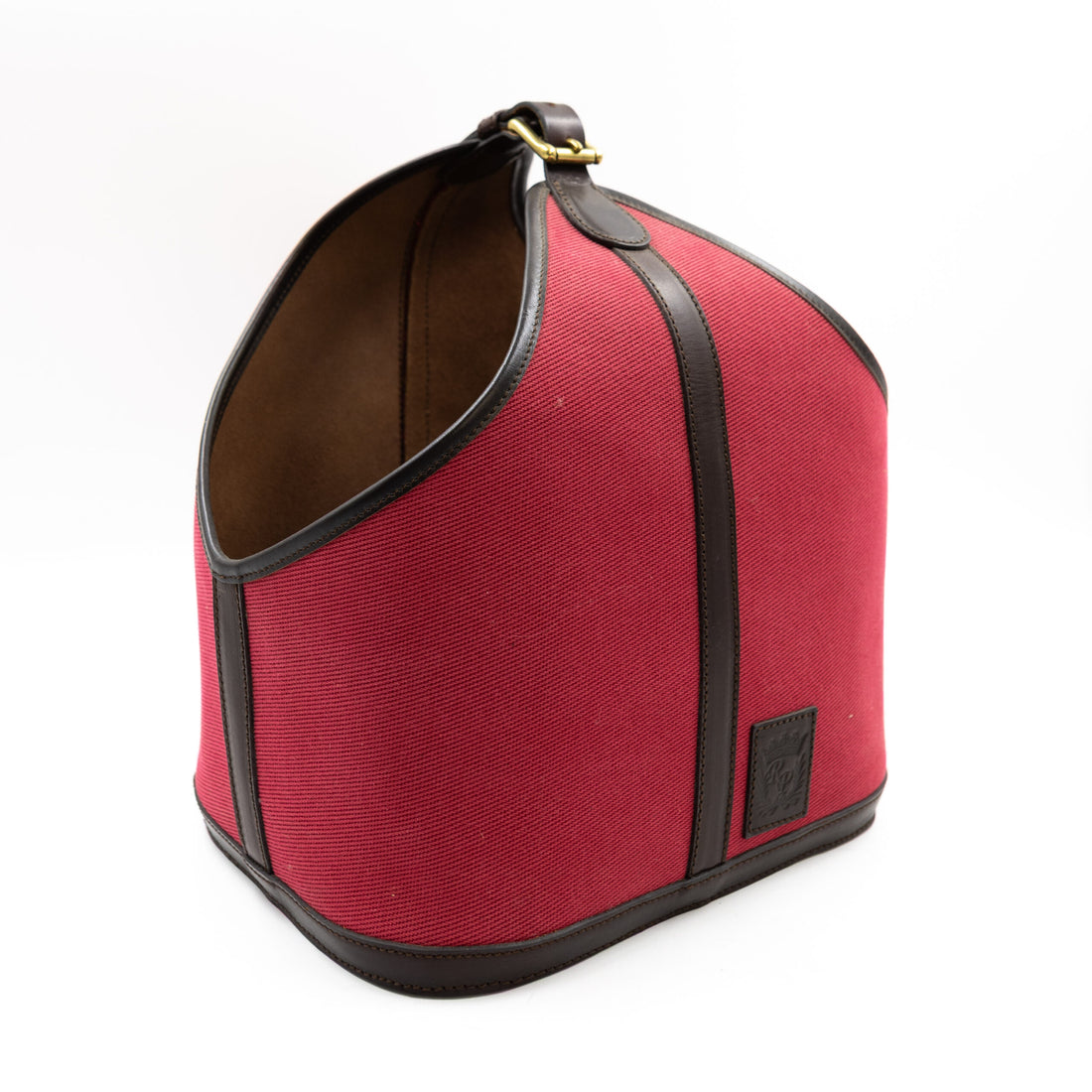 BURGUNDY CANVAS BUCKET BAG