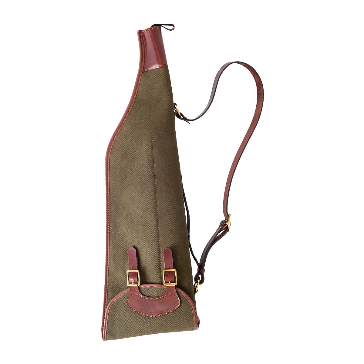 Funda de escopeta jamonera en piel y loneta