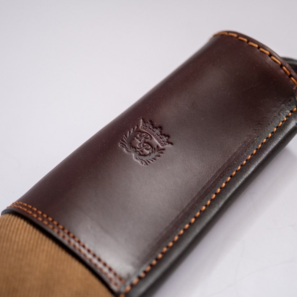 Funda de rife lona y piel
