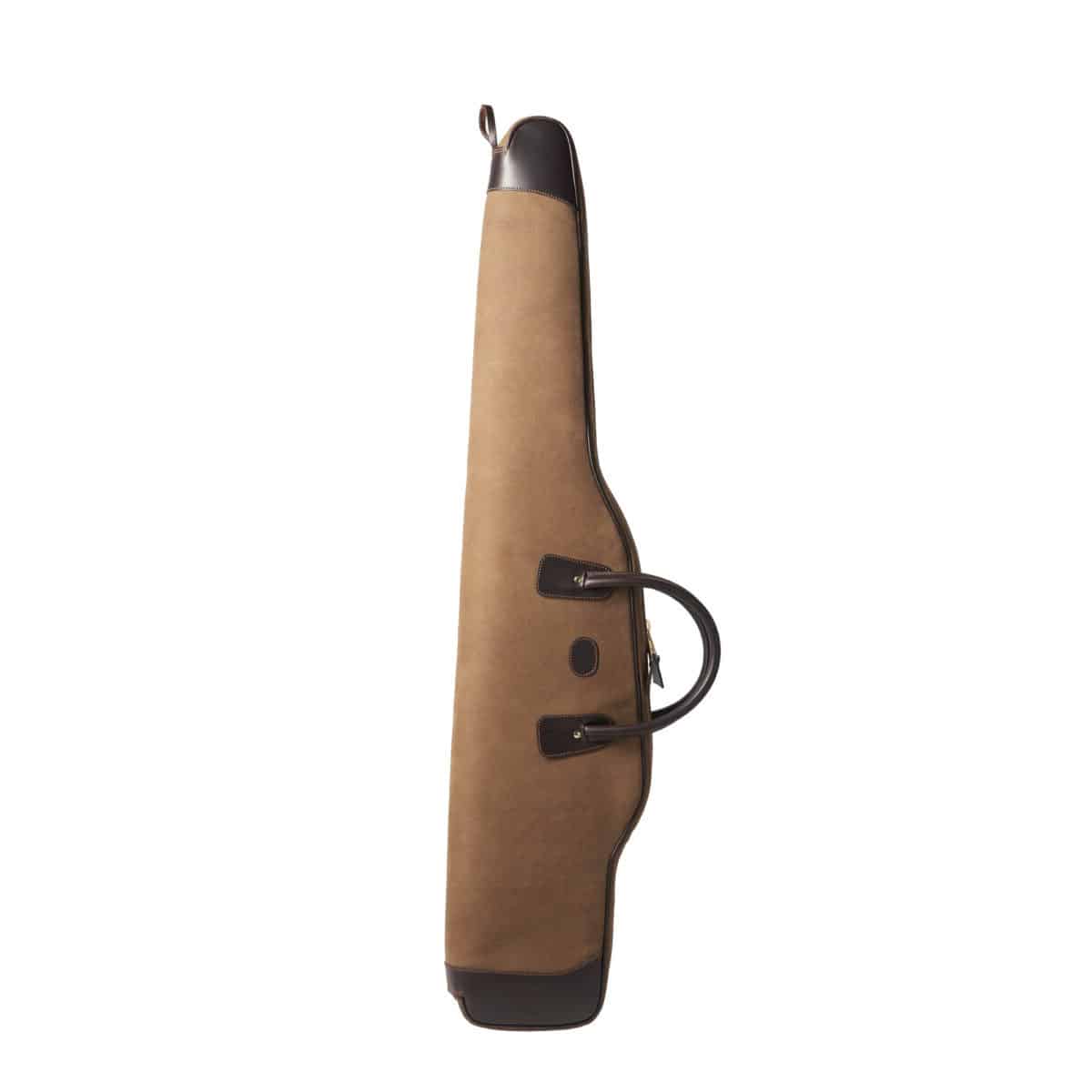 Funda de rifle acolchada en piel y lona